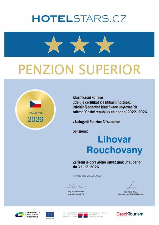 Penzion Lihovar *** Rouchovany Экстерьер фото